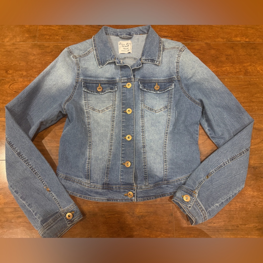 Love Tree Light Blue Jean Jacket